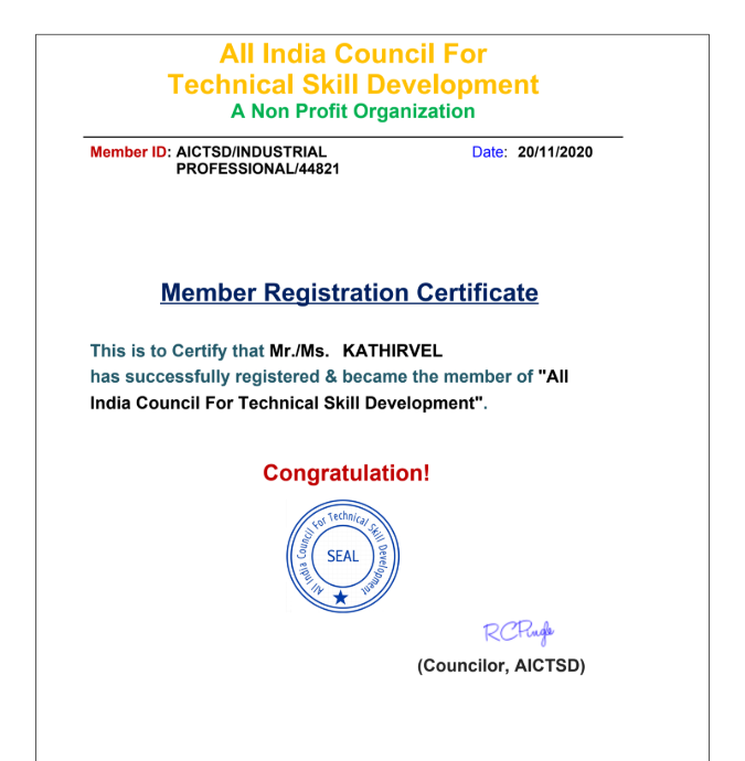 India Council Technical Member