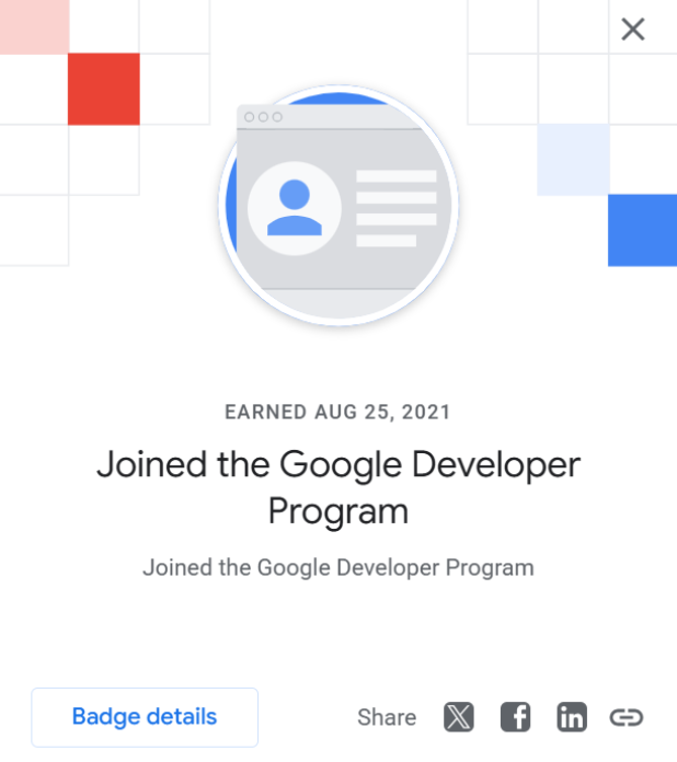 Google Developer Profile