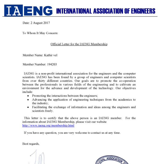 IAENG Member